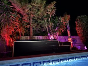 Jacuzzi lighted