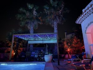 Pergula at night